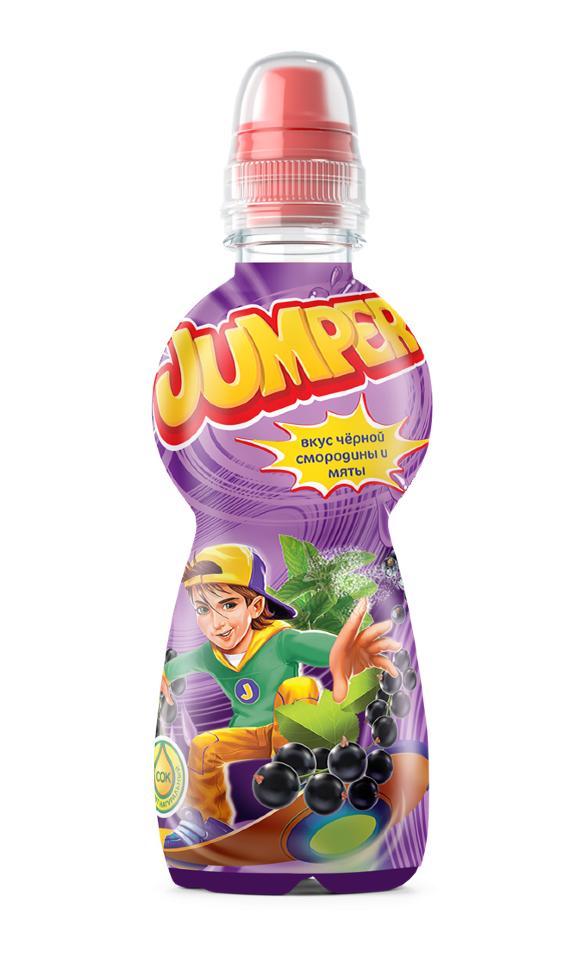 Напиток негазированный со вкусом черной смородины и мяты, Jumper, 330 мл., ПЭТ