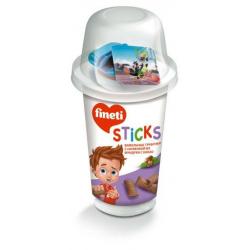Вафельные трубочки с вкладышем-сюрпризом Fineti Sticks, 45 гр., пластиковая упаковка