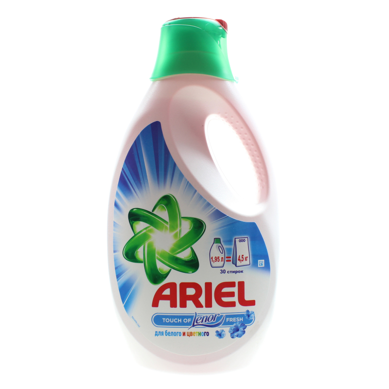 Гель для стирки Ariel Touch of Lenor fresh для белого и цветного белья 1,95 л