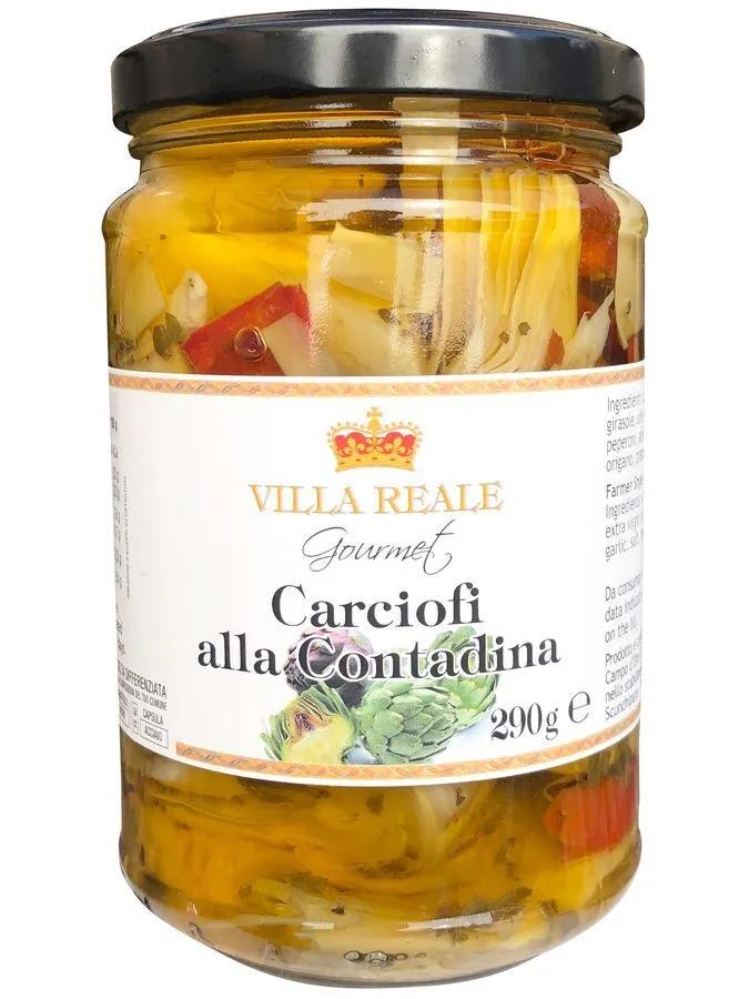 Артишоки Paolo Gourmet резаные алла Контадина с травами в масле, 290 мл.,стекло
