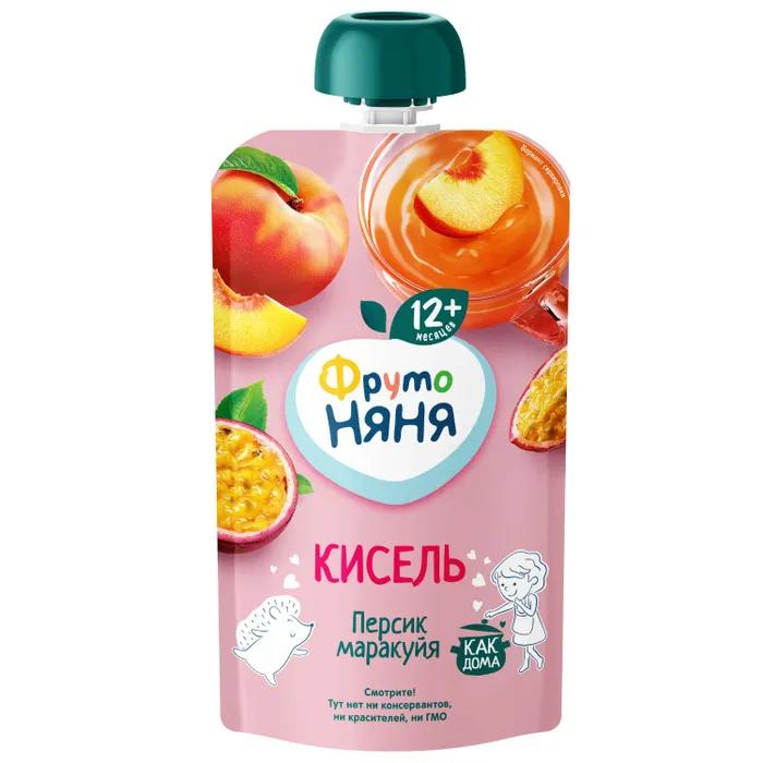 Кисель Фруто Няня Персик и Маракуйя 130 гр., дой-пак
