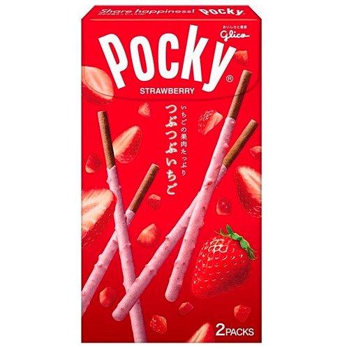 Бисквитные палочки Pocky 2packs Strawberry 57,6 гр., картон