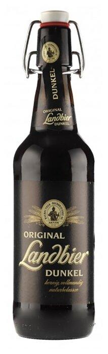 Пиво Bayreuther Original Landbier Dunkel темное фильтрованное непастеризованное 5.3% 500 мл., стекло