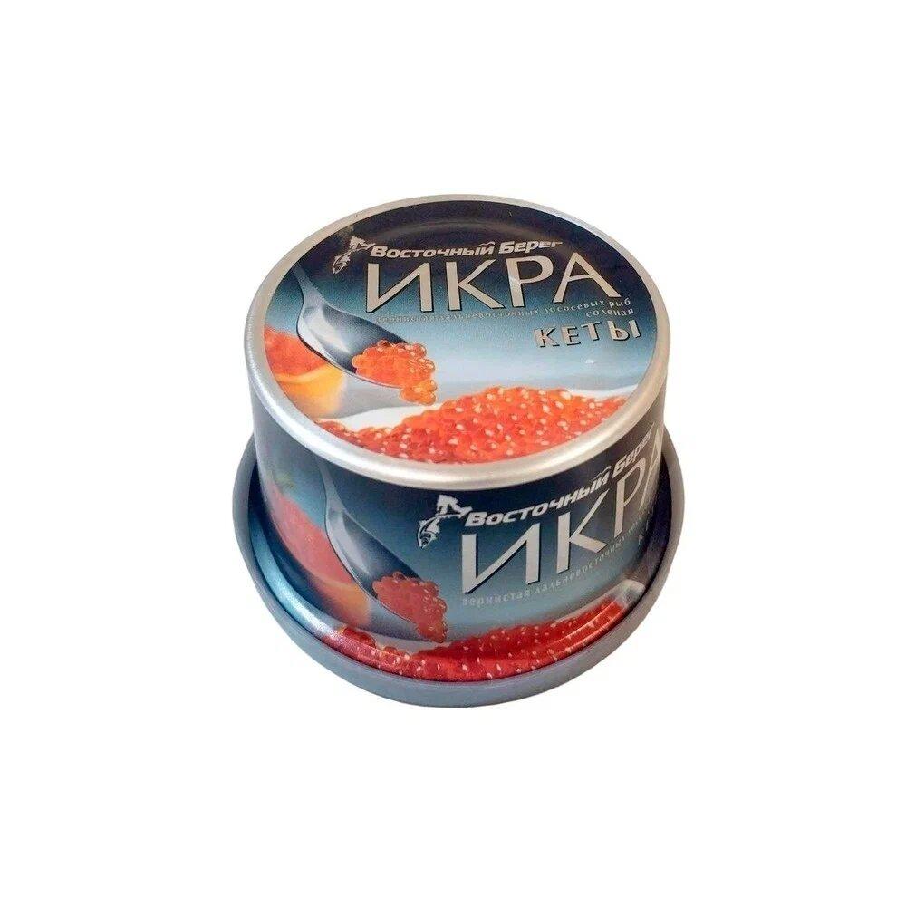 Икра Восточный берег лососевая кеты зернистая 125 гр., ж/б