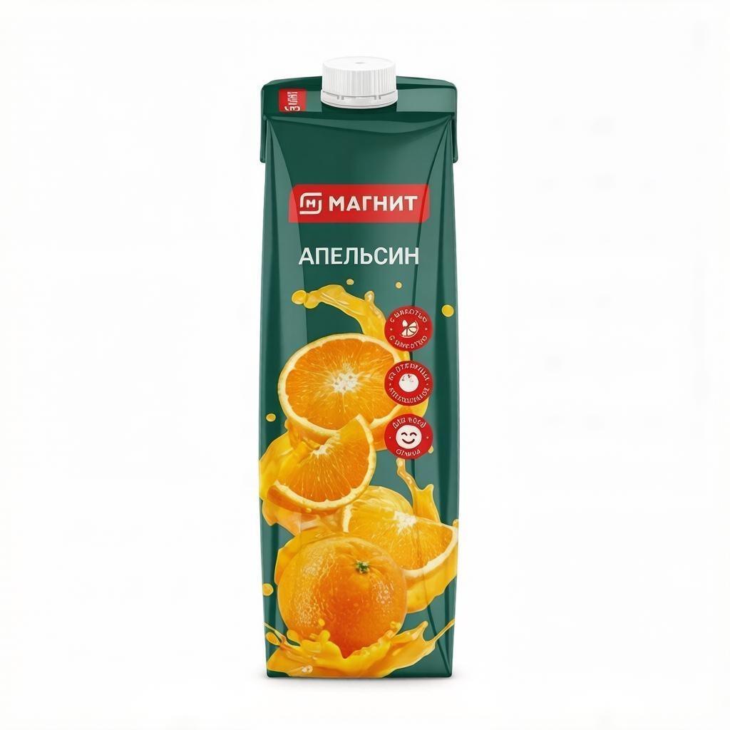 Нектар Магнит апельсиновый 950 мл., тетра-пак