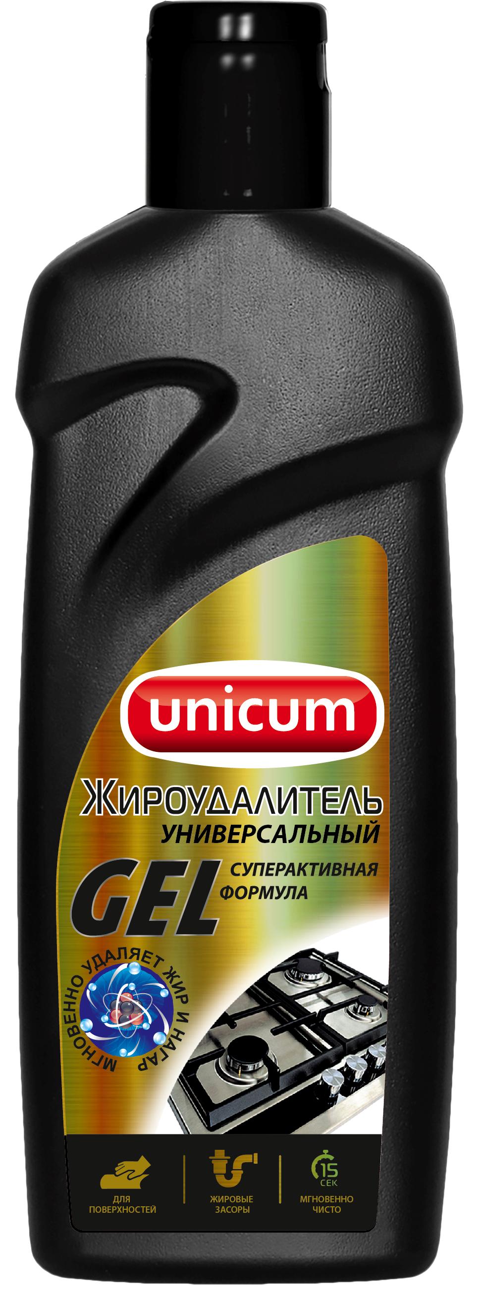 Жироудалитель, гель, Unicum, 380 мл., ПЭТ