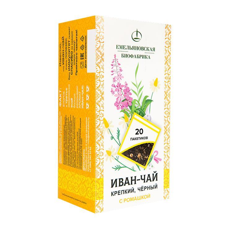Иван-чай с ромашкой в фильтр-пакетах Емельяновская Биофабрика 30 гр., картон