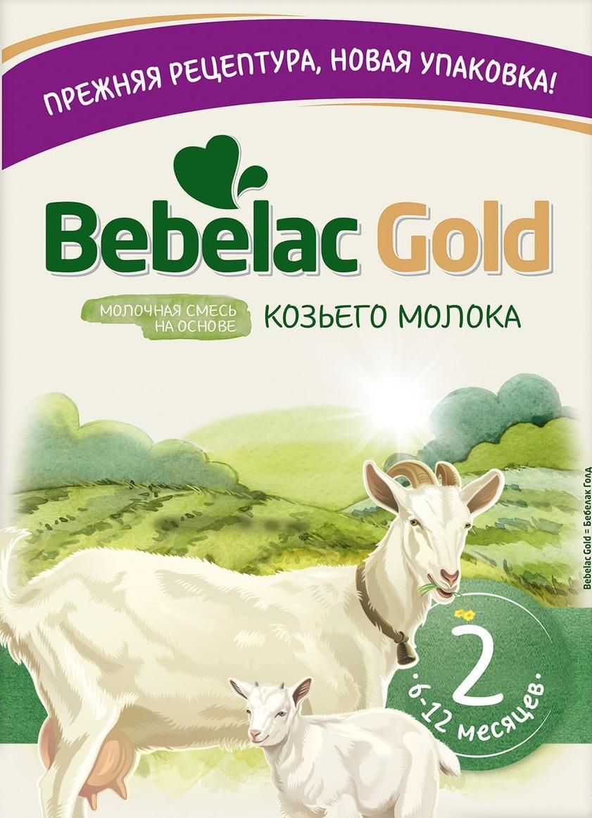 Смесь молочная Bebelac Gold 2 на основе козьего молока с 6 мес. 350 гр., картон