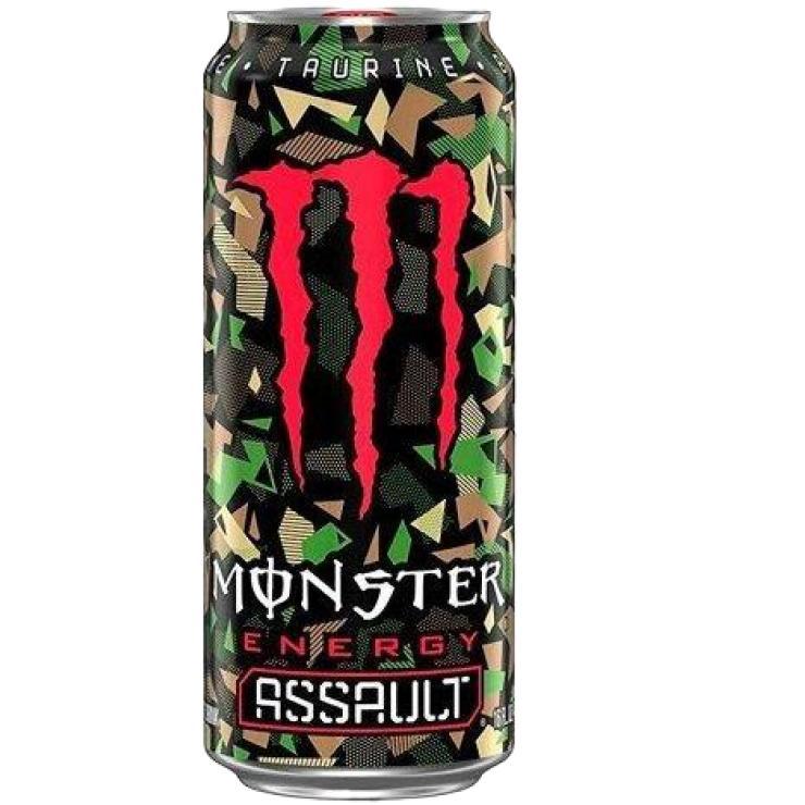 Напиток энергетический Monster Energy Assault Ирландия 500 мл., ж/б