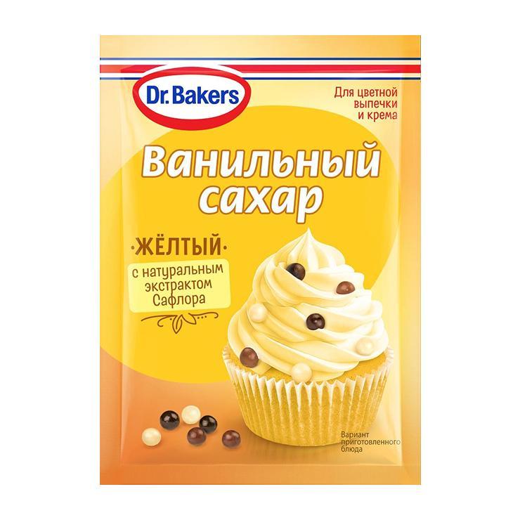 Сахар ванильный Dr.Bakers желтый 8 гр., саше