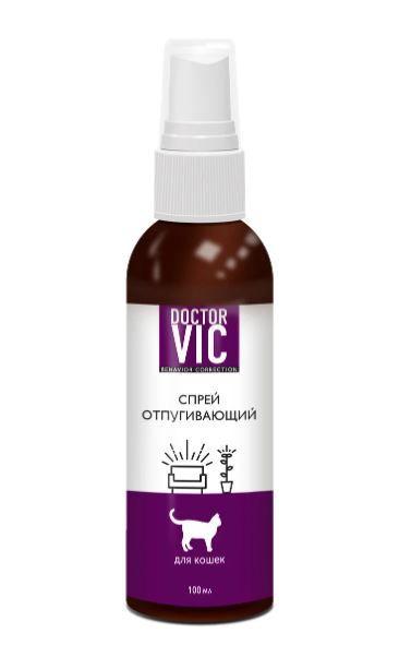 Спрей для кошек Doctor VIC отпугивающий, 100 мл, флакон