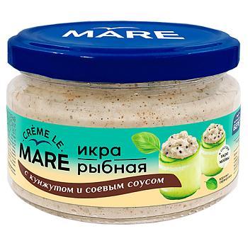 Икра MARE рыбная с кунжутом и соевым соусом 165 гр., стекло