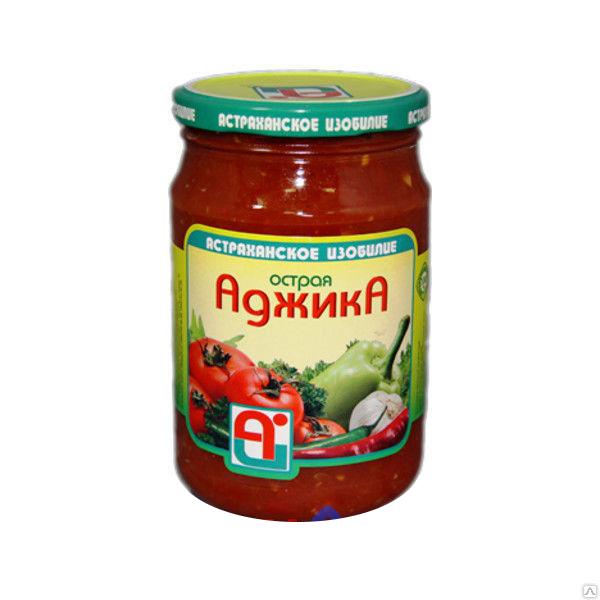 Аджика Астраханское изобилие острая 500 гр., стекло