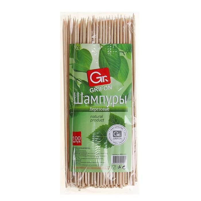Шампуры Grifon деревянные 20 см, 100 шт.