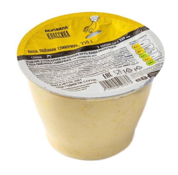 Каша ВкусВилл пшенная сливочная 250 гр., пластиковый контейнер