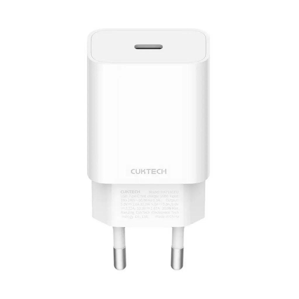 Сетевое зарядное устройство CUKTECH HA716C EU, USB-C, 20Вт, 3A, белый