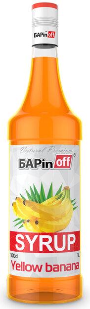 Сироп Barinoff желтый банан 1 л., стекло