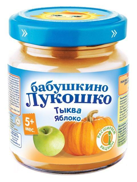 Пюре Бабушкино лукошко Тыква-Яблоко с 5 месяцев