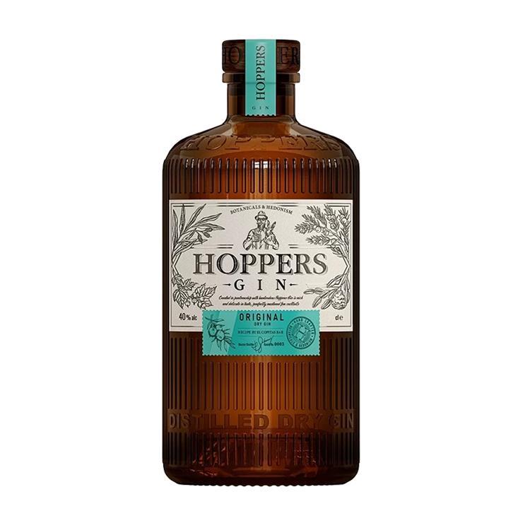 Спиртной напиток джин Hoppers Original dry сухой 40% Россия 700 мл., стекло