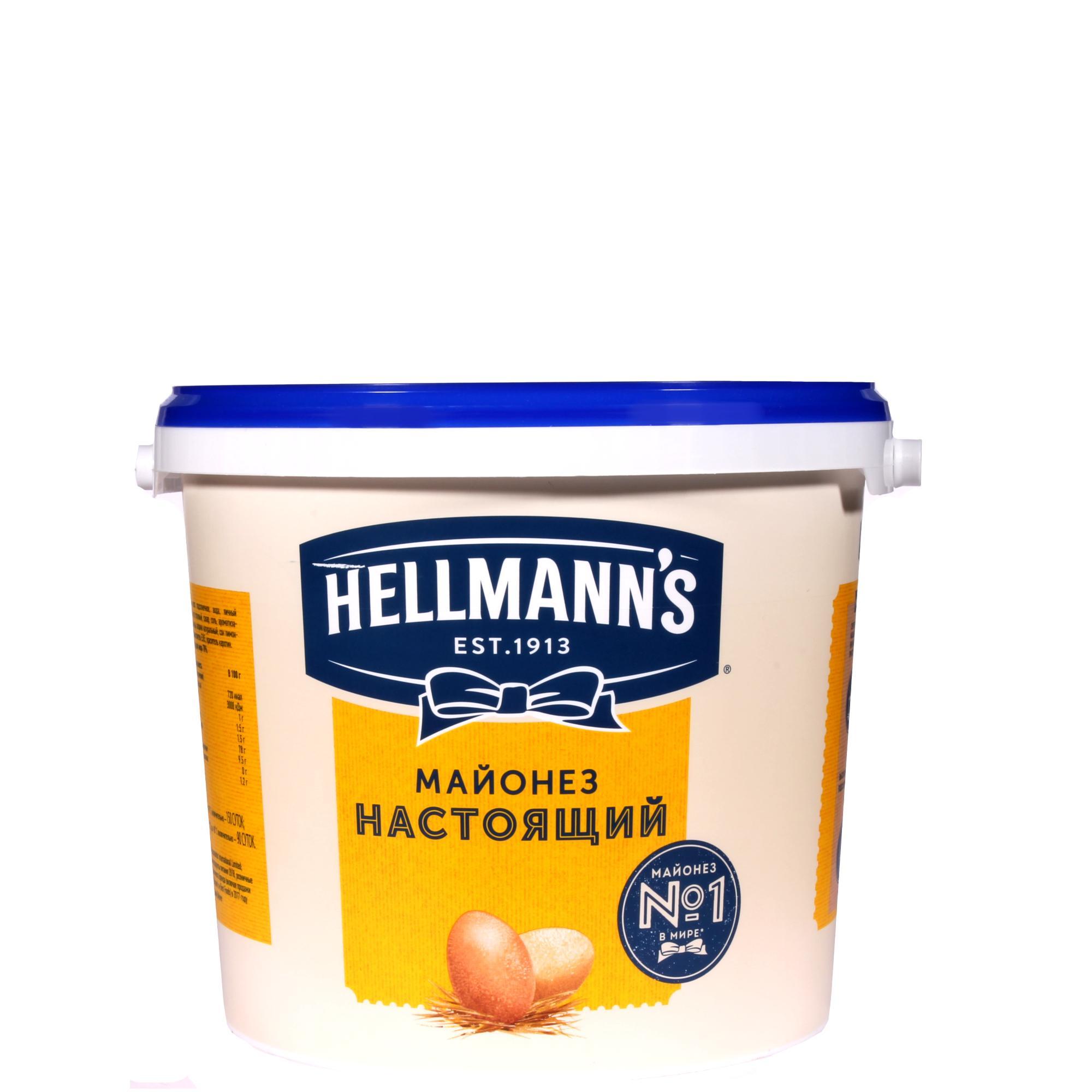 Майонез Hellmanns настоящий новый 5 кг., пластиковая упаковка