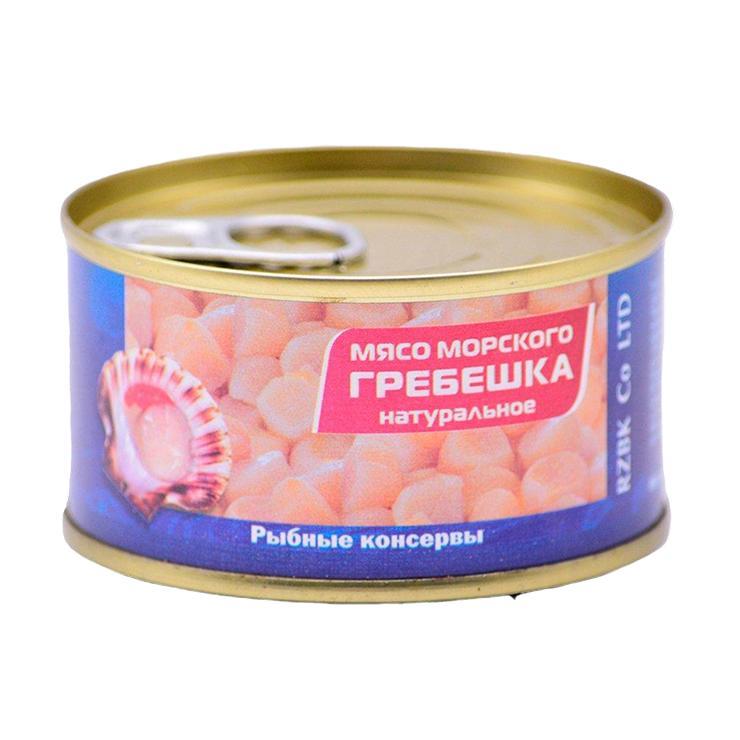 Гребешок Рыбозавод Большекаменский натуральный № 22 185 гр., ж/б