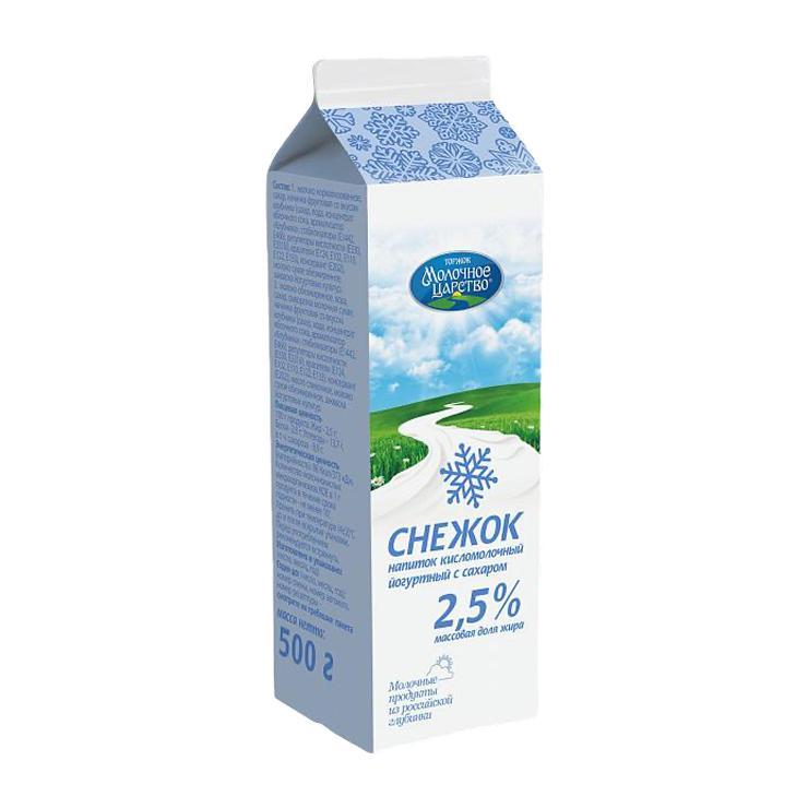 Снежок Молочное Царство 2,5% 500 гр., тетра-пак
