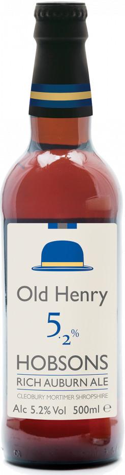 Пиво темное фильтрованное Hobsons Old Henry 5,2% 500 мл., стекло