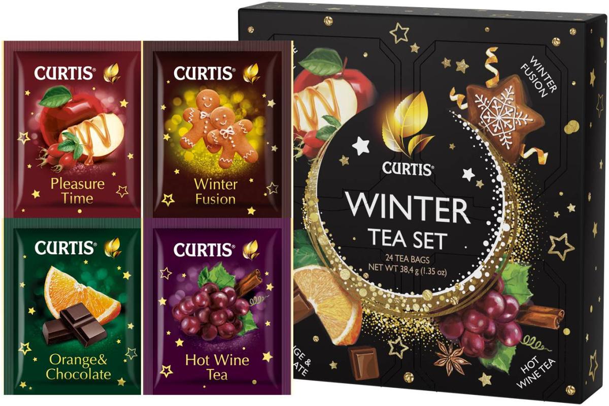 Чай Curtis Winter Tea Set Новый год ассорти 24 пакетика 38,4 гр., картон