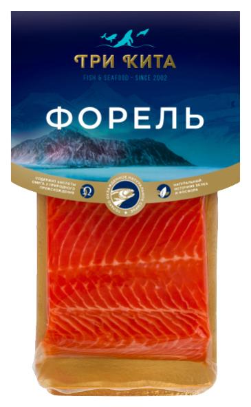 Форель Три Кита соленая ф/к н/шк 150 гр., вакуум