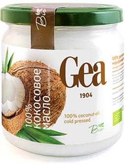 Масло GEA кокосовое нерафинированное 100%, 350 гр., стекло