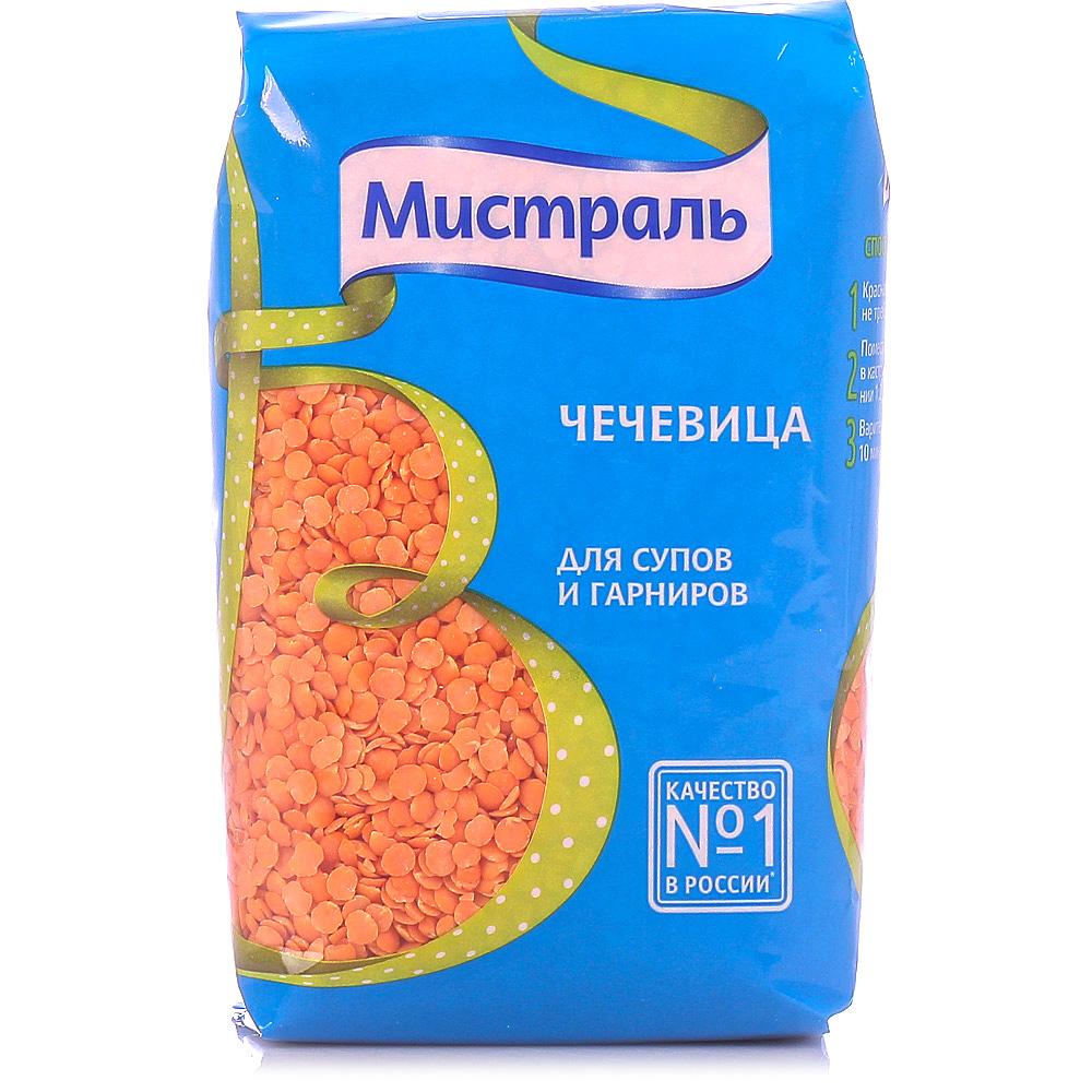 Чечевица красная, Мистраль, 450 гр., флоу-пак