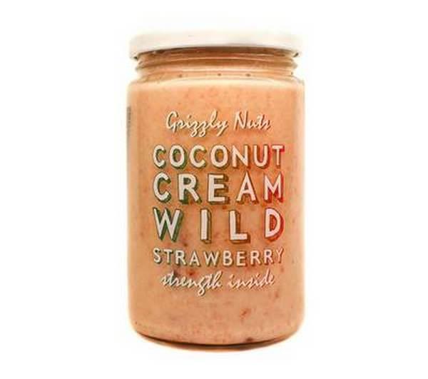 Кокосовая паста клубнично-медовая Wild Strawberry, Grizzly Nuts, 360 г., стекло