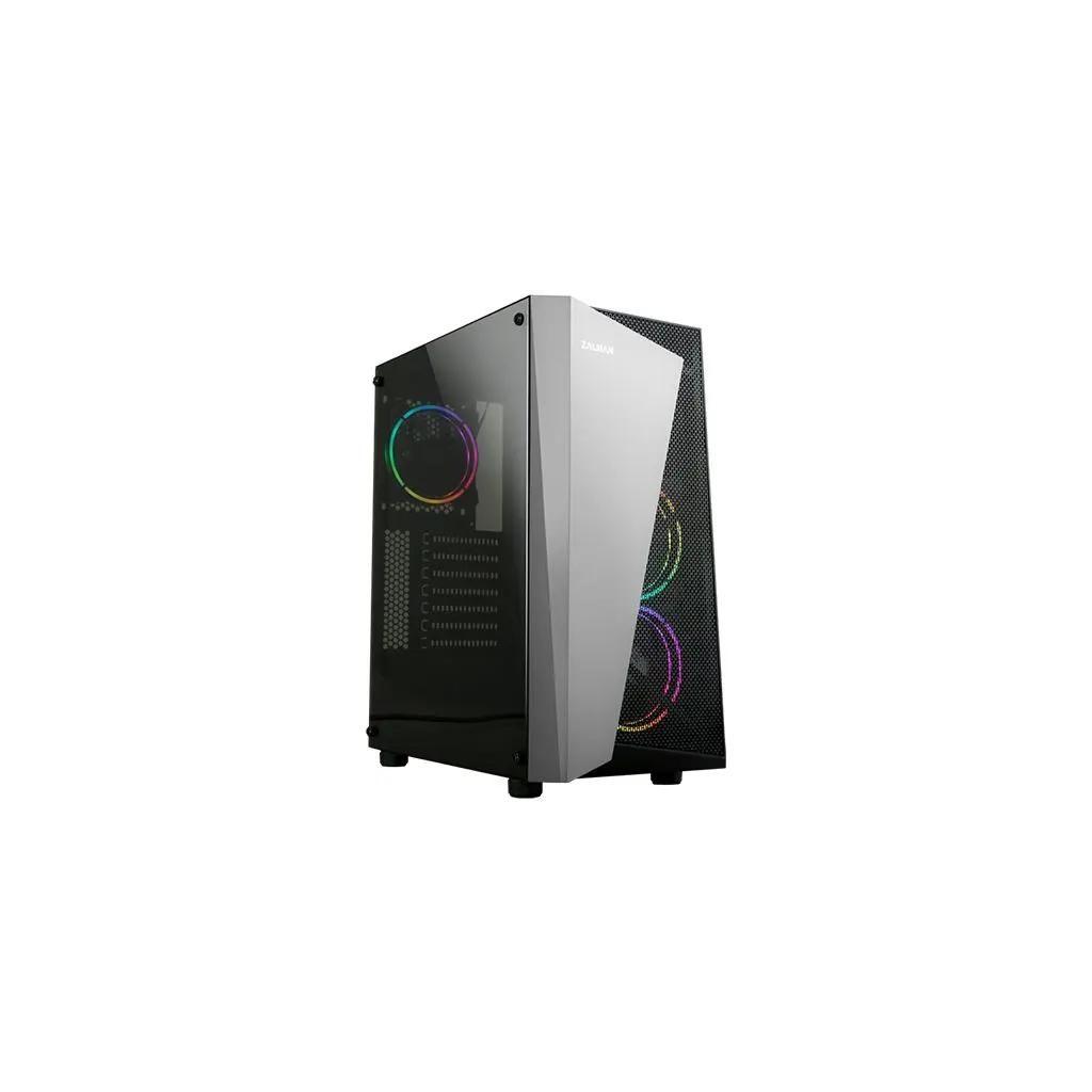 Корпус ATX Zalman S4 Plus, Midi-Tower, без БП, черный [s4 plus black]
