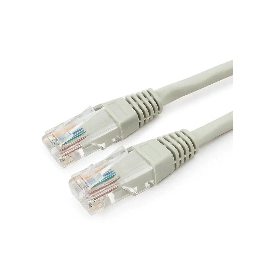 Патч-корд CABLEXPERT PP6U-0.5M литой (molded), UTP, кат.6, 0.5м, 4 пары, 24AWG, алюминий омедненный, многожильный, серый
