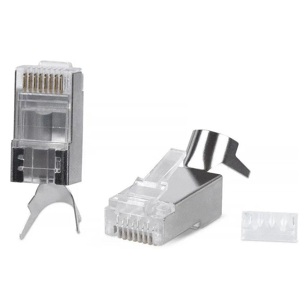 Коннектор CABEUS 8P8C-SH-C6(1.35)-TWP FTP кат.6 RJ45 серебристый