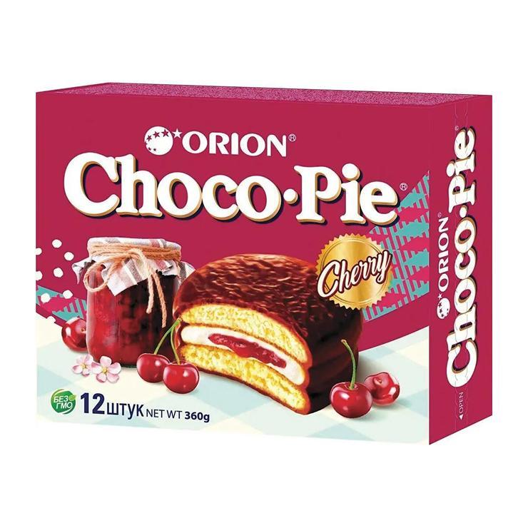 Печенье Choco Pie Cherry 12 штук 360 гр., картон