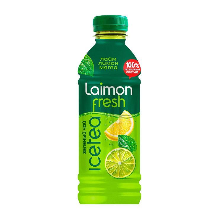 Чай холодный Laimon fresh зеленый лимон лайм 500 мл., ПЭТ
