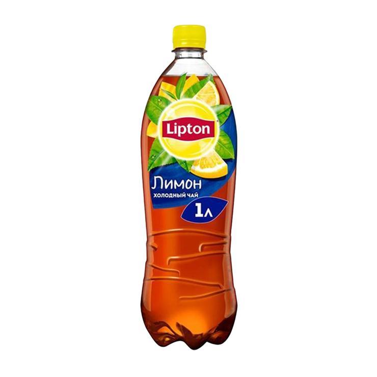 Чай холодный Lipton черный лимон 1 л., ПЭТ