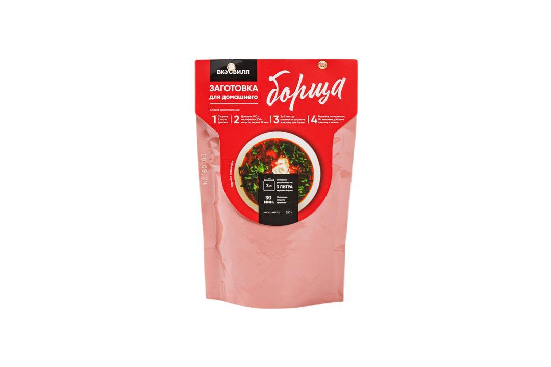 Заготовка ВкусВилл для домашнего борща 250 гр., картон