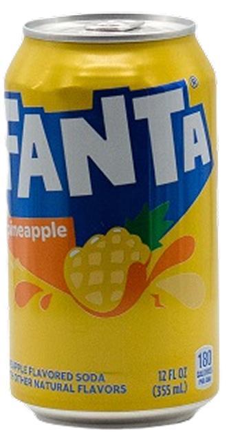 Напиток газированный Fanta ананас США 355 мл., ж/б