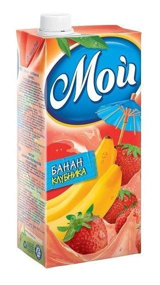 Нектар Мой банан клубника 950 мл., тетра-пак