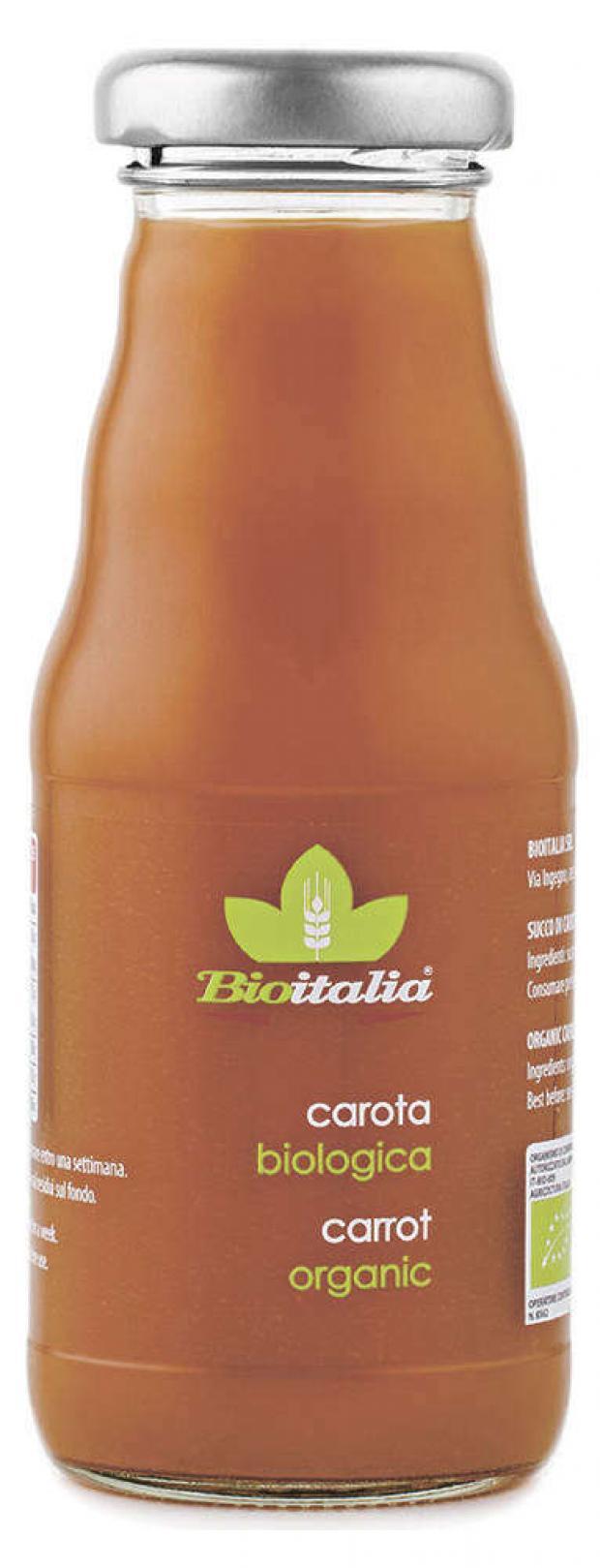 Сок Bioitalia морковный БИО, 200 мл., стекло
