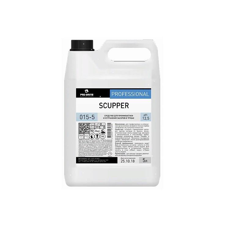 Средство для удаления засоров Pro-Brite scupper гель, 5 л., канистра