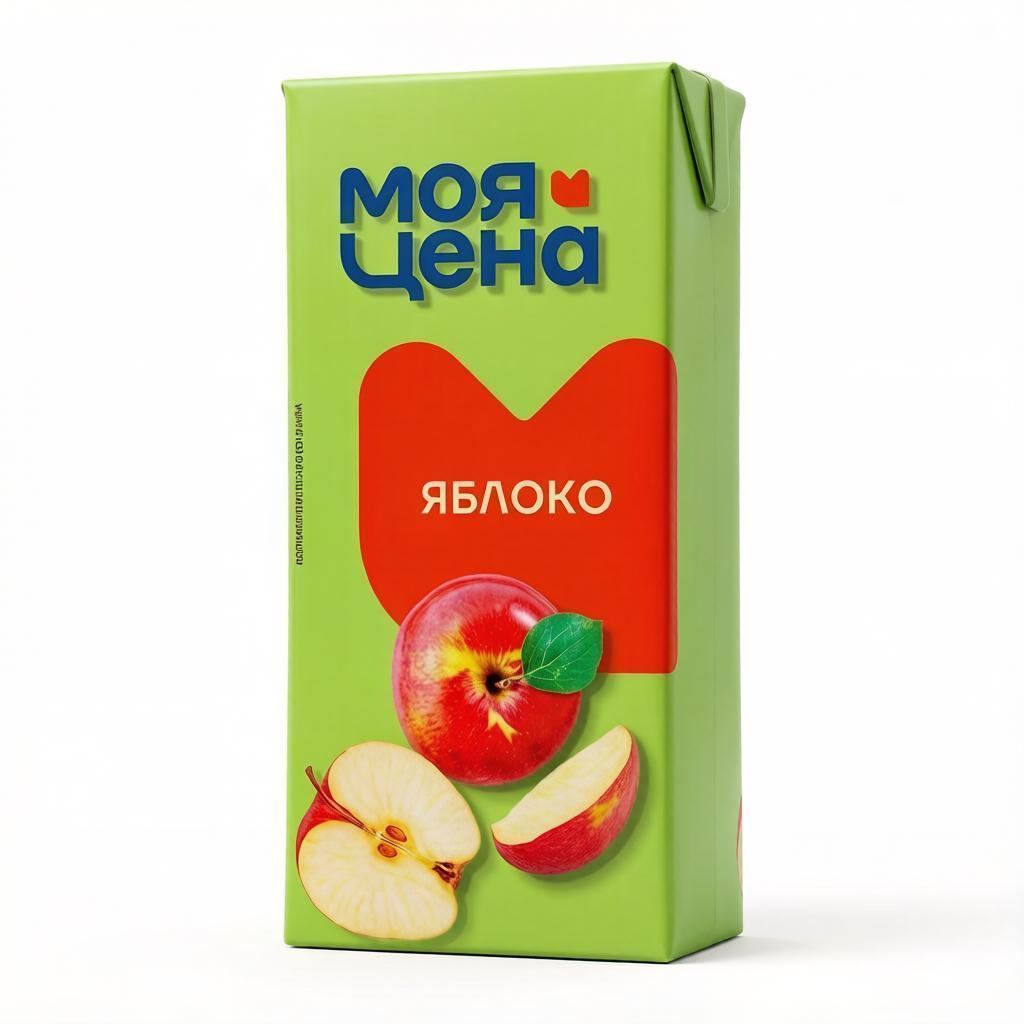 Напиток Моя Цена яблоко осветленный 950 мл., тетра-пак