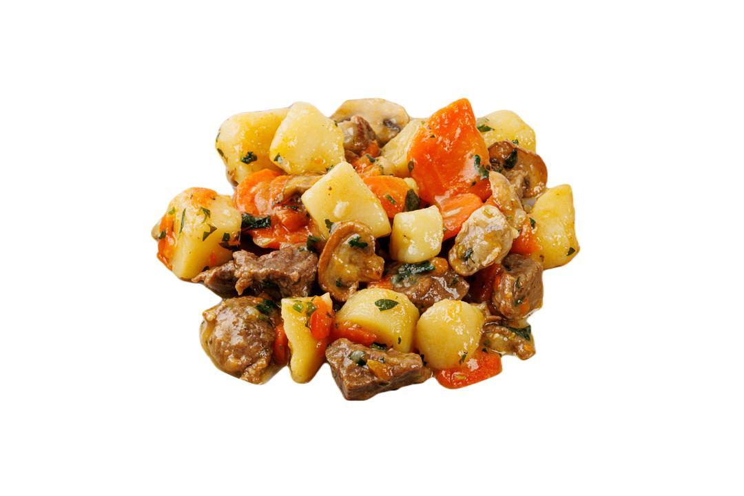 Жаркое из говядины с грибами ВкусВилл , 290 гр., картон