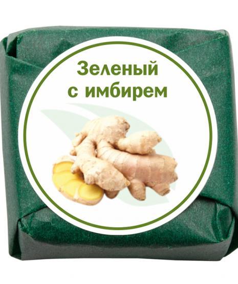 Чай Weiserhouse Зеленый с имбирем прессованный кубики 100 штук 500 гр., картон