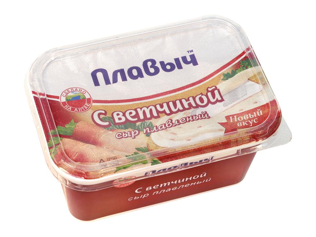 Сыр Плавыч плавленый с ветчиной, 400 гр., пластиковый контейнер