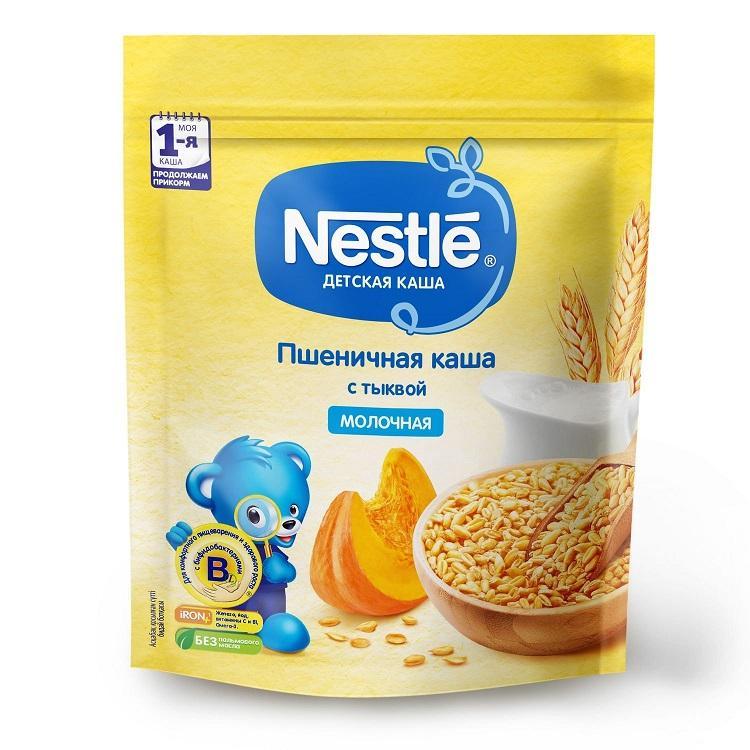 Каша Nestle молочная пшеничная с тыквой 220 гр., картон