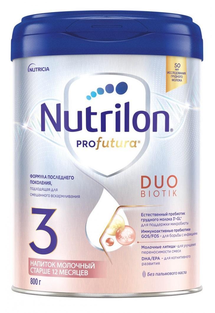Смесь Nutrilon Дуобиотик-3 с 12 мес. 800 гр., ж/б