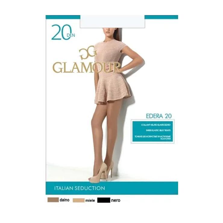 Колготки Glamour Edera 20 Den цвет nero размер 3, пластиковый пакет